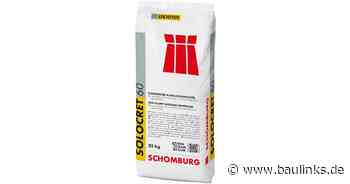 Schomburgs neue Spachtelmasse Solocret-60 für Innen- und Außenbereiche