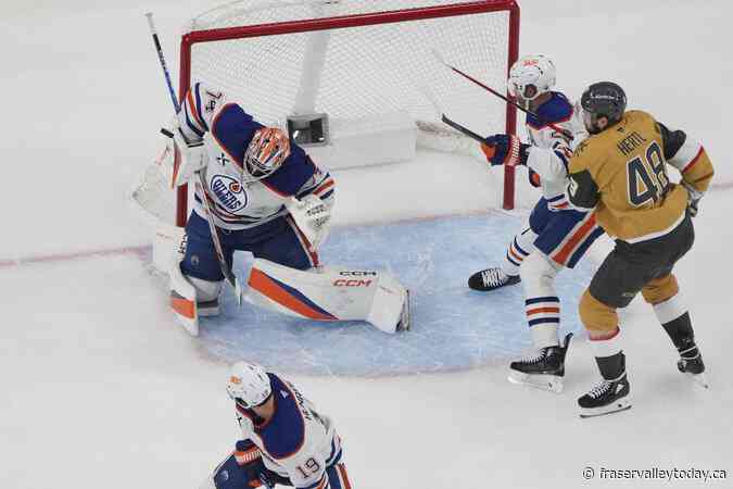 Oilers beat Golden Knights 1-0 in OT in Game 5 to reach Western Conference finals