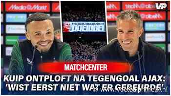 Van Persie krijgt Ajax-blamage mee: 'Toen ontstond er ineens luid gejuich'