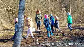Schulkinder aus Finning und Hofstetten sehen im Großen Mösel, was mit ihren Spenden gemacht wird
