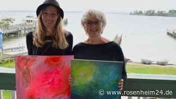 „Neon trifft Abstraktion“: Zwei Rosenheimerinnen machen gemeinsame Sache in Gstadt