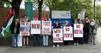‘We must send a message to our government': pro-Palestinian activists gather in York