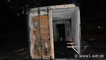 Container für Obdachlose in Mönchengladbach ausgebrannt