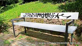 Im Bad Wildbader Kurpark: Schmierereien sorgen für Ärger