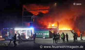 Großbrand im Abfallwirtschaftszentrum