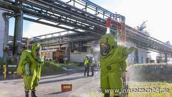 Havarierter Waggon und Giftwolken-Alarm: So lief die Mega-Übung bei Wacker in Burghausen