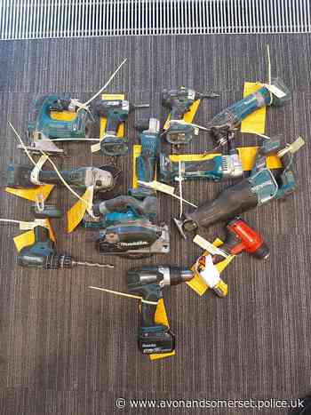 Tools recovered after man arrested in Somerset