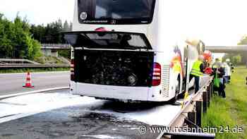 Schockmoment bei Rosenheim: Reisegruppe strandet auf der A8