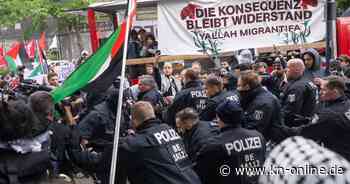 Nakba-Demo in Berlin-Kreuzberg: Heftige Rangeleien und ein schwer verletzter Polizist