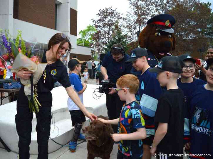 Cornwall Police Service unveils Const. Joy as its mascot during open house