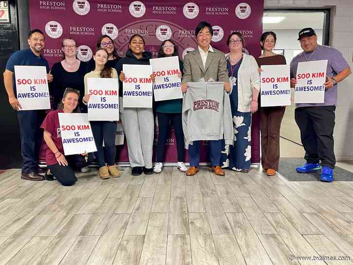 Exclusive: Preston HS families thank Bally’s Chair Soo Kim for saving school at final PTA meeting of the year