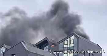 Recap after 100 firefighters tackle blaze at flats in Walthamstow