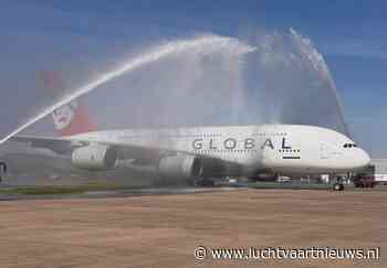 Nieuwe A380-maatschappij Global Airlines voert eerste trans-Atlantische passagiersvlucht uit