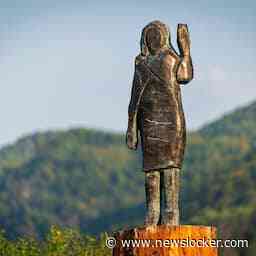 Standbeeld Melania Trump bij enkels afgehakt, Slovenië onderzoekt verdwijning