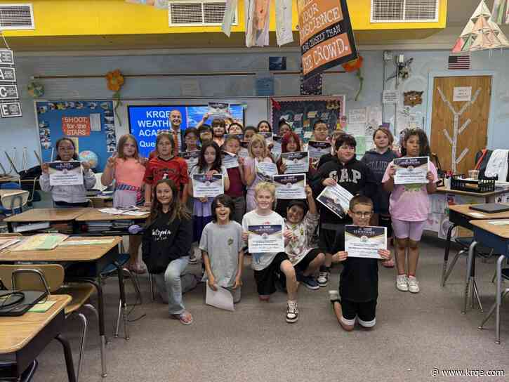 KRQE Weather Academy visits Mitchell Elementary School