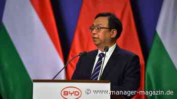 BYD: CEO Wang Chuanfu plant, Europa-Zentrum in Ungarn zu errichten
