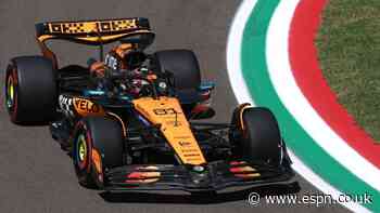 Piastri tops shortened Imola practice