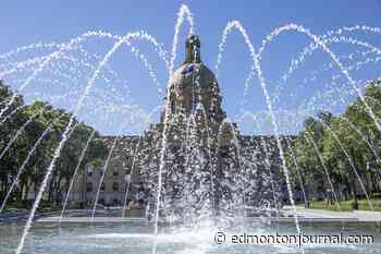 New spray park at legislature grounds opens for long weekend