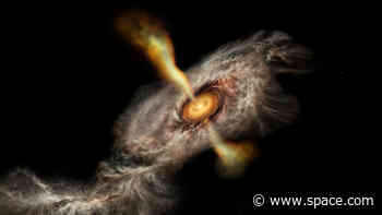 Giant young star is growing by 2 Jupiter masses every year, new study shows