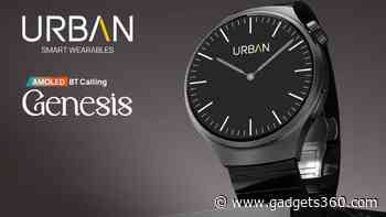 Urban Genesis Smartwatch With 1.45-inch AMOLED Display, Up to 7 Days of Battery Life Launched in India