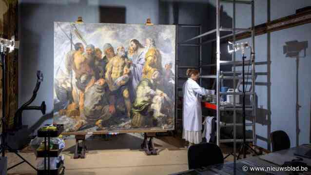 Met vaste hand en wattenstaafje krijgt Jordaens weer oude glans in Snijders&Rockoxhuis: “Dit vroege meesterwerk blijft geheimen prijsgeven”