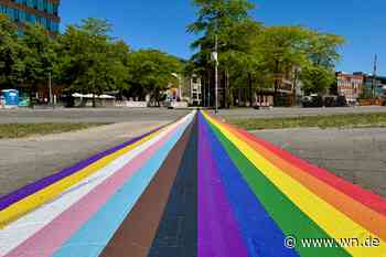 Regenbogenstreifen am Hafenplatz erhitzt die Gemüter