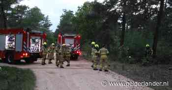 Bosbrand bij parkeerplaats aan Wolweg in Stroe mogelijk aangestoken