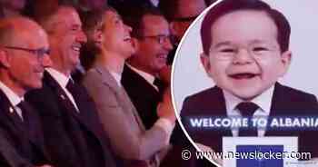 Hilarisch: AI-baby’s van wereldleiders openen bijeenkomst