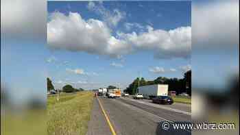 Right lane closed on I-10 East at La. Highway 415 after multi-vehicle crash