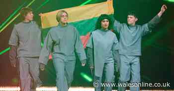 Who is Lithuania's Eurovision 2025 act Katarsis and what are the lyrics to their song Tavo Akys