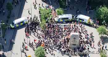 Five people arrested after protests in Bristol city centre