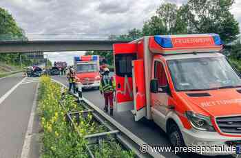 FW-BO: Verkehrsunfall zwischen drei PKW auf der A43