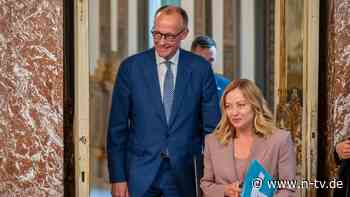 Engere Einbindung: Merz fordert von Italien mehr Einsatz im Ukraine-Konflikt