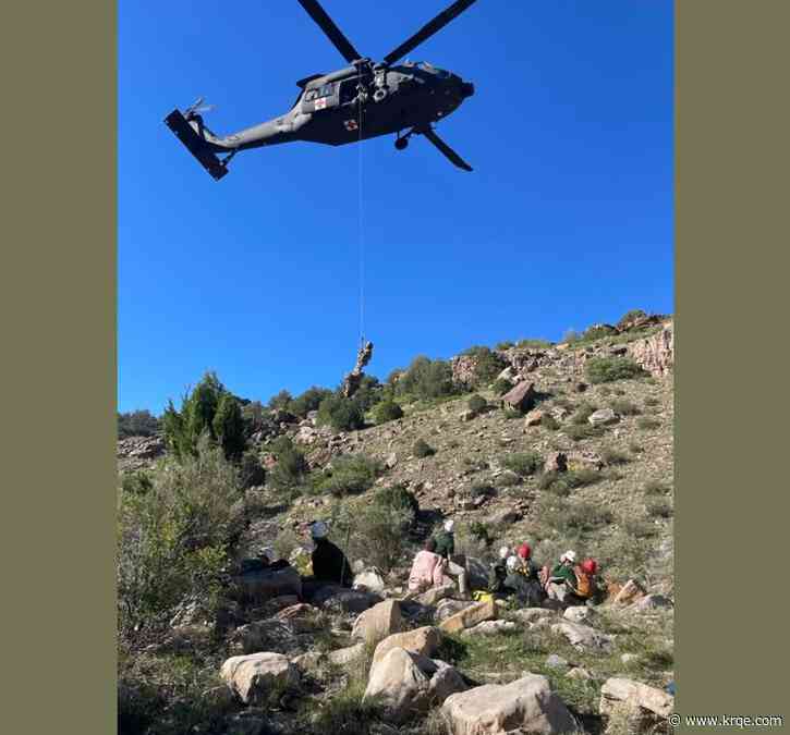 Multi-agency rescue mission leads to Blackhawk helicopter landing on UNM campus