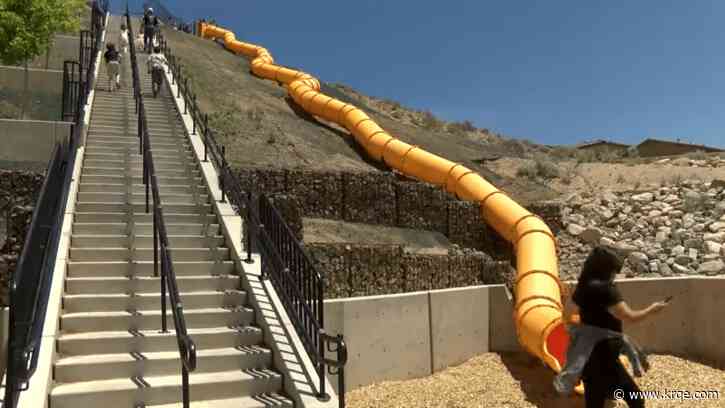 Both embankment slides now open at Albuquerque’s Juan Tabo Hills Park