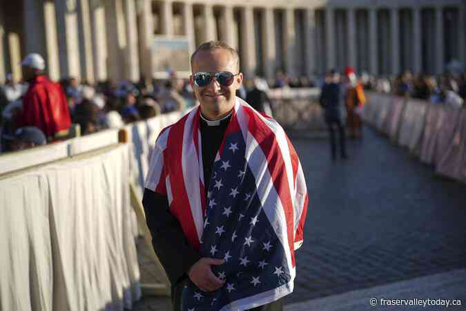 Pope Leo XIV takes his first popemobile ride through St. Peter’s Square ahead of installation