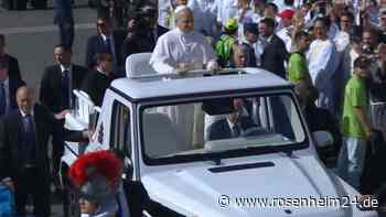 Amtseinführung von Leo XIV.: Papst kommt im offenen Wagen an – prominente Gäste auf Petersplatz