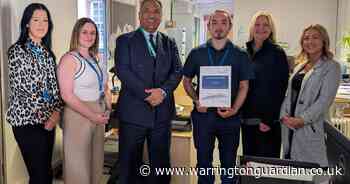 'Exemplary' student recognised for his hard work at Warrington Hospital