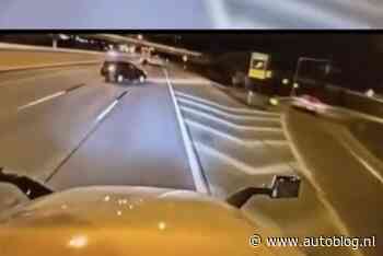 Video: bestuurder denkt nog even de afslag te nemen