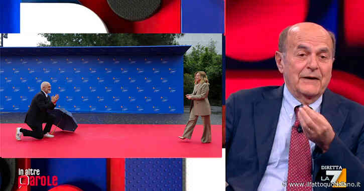 Bersani a La7: “Edi Rama in ginocchio davanti a Meloni? Scena umiliante da Bagaglino”