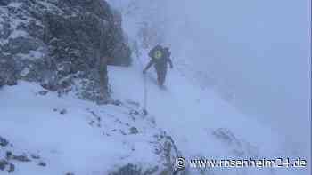 Fünf Bergsteiger aus Schneesturm und klirrender Kälte von Zugspitze gerettet