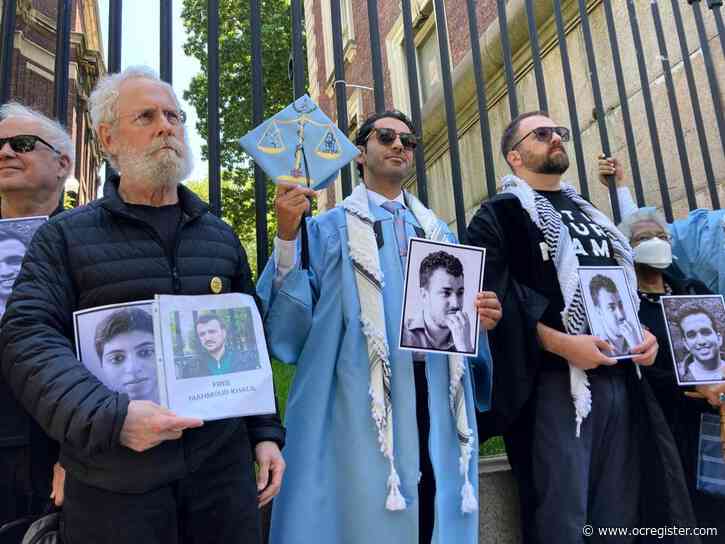 Freed from ICE custody, Palestinian activist Mohsen Mahdawi graduates from Columbia to cheers