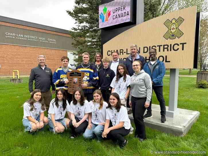 Char-Lan District High School recognized for top Terry Fox fundraising