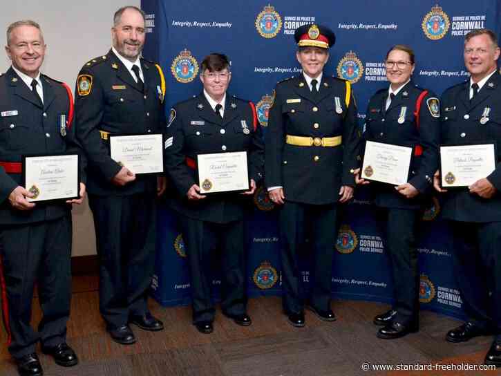 Retirements, contributions recognized at 2025 Cornwall Police Service dinner