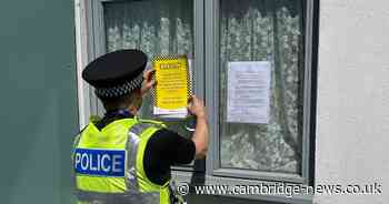 Cambridgeshire police close off house 'following reports of drug use and dealing'