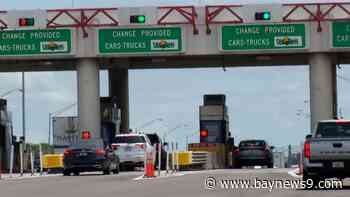 Why does the Skyway Bridge still have toll booths?