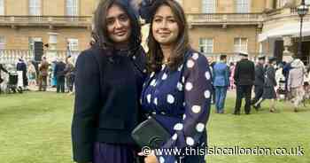 Sisters go to Buckingham Palace for tea with the King
