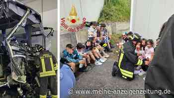 Tödlicher Tunnel-Unfall in Italien: Lkw stößt mit Schulbus zusammen