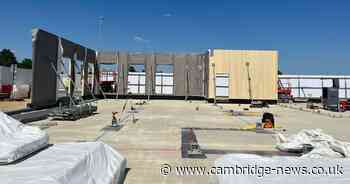 Photos show progress of Northstowe's new community centre as opening expected next year