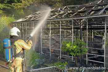 Gemeentelijke serre in Josaphatpark grotendeels vernield na brand